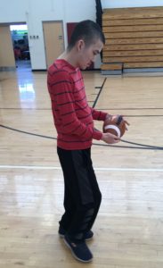 Special Olympics training.