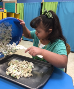 Preparing for St. Patrick's Day.