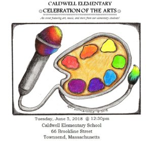 Caldwell Elementary Celebration of the Arts poster
