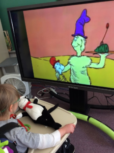 Watching Green Eggs and Ham movie.