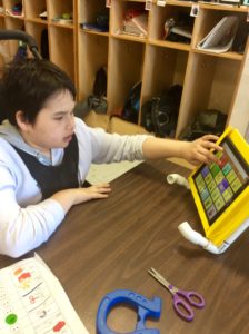 Learning about magnets.