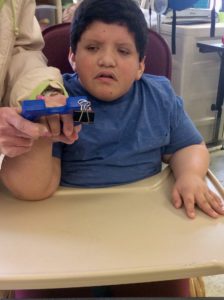 Learning about magnets.