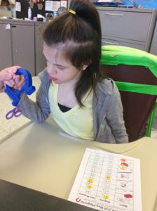 Learning about magnets.