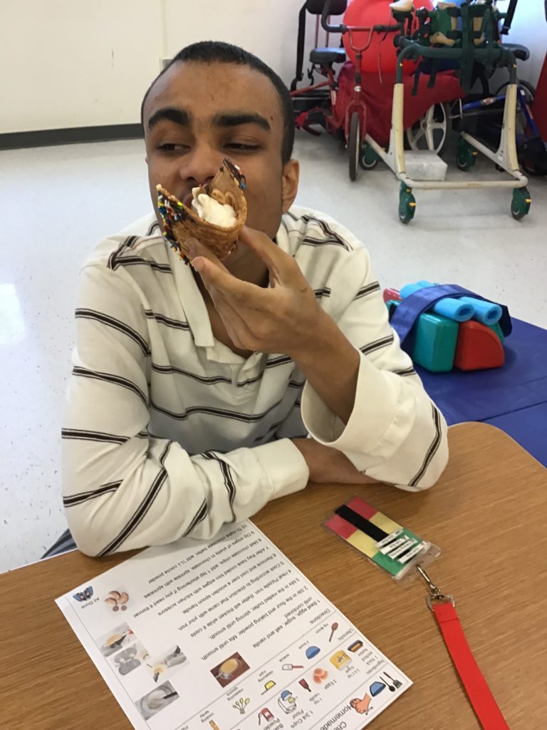 Eating mexican dessert on May 5th