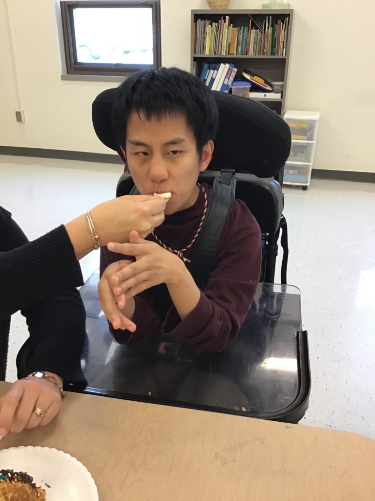 Eating mexican dessert on May 5th