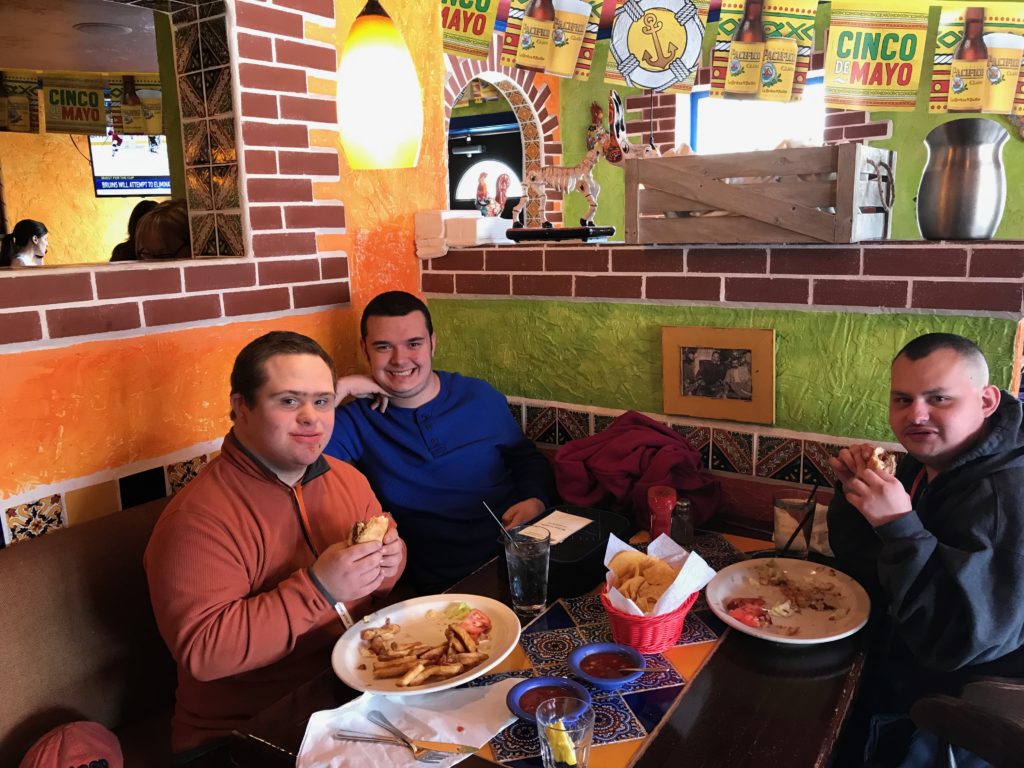 Eating Mexican food on Cinco de Mayo.