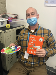 Reading "Green Eggs & Ham"